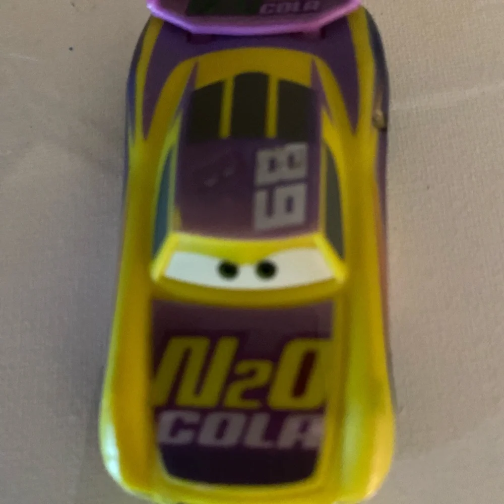 Source Unknown Yellow & Purple Race Car Toy with Spoiler